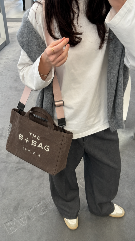 The Bag Bonheur Kanvas Çanta / Kahverengi